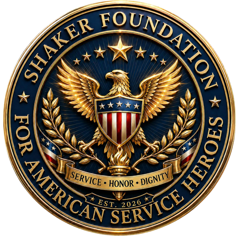 Shaker Foundation for American Service Heroes seal